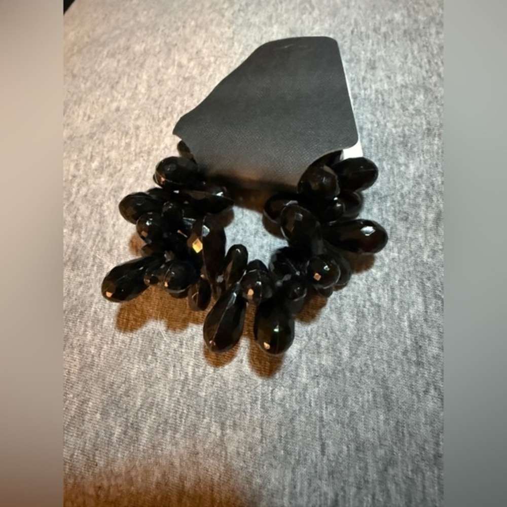 Black Beaded Bracelet